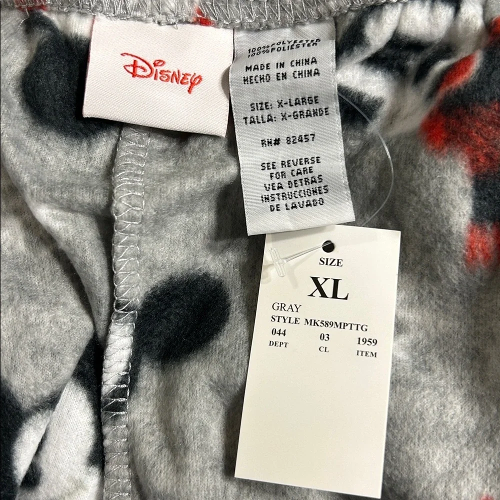 Disney Gray Pajama Pants with Mickey Mouse Design